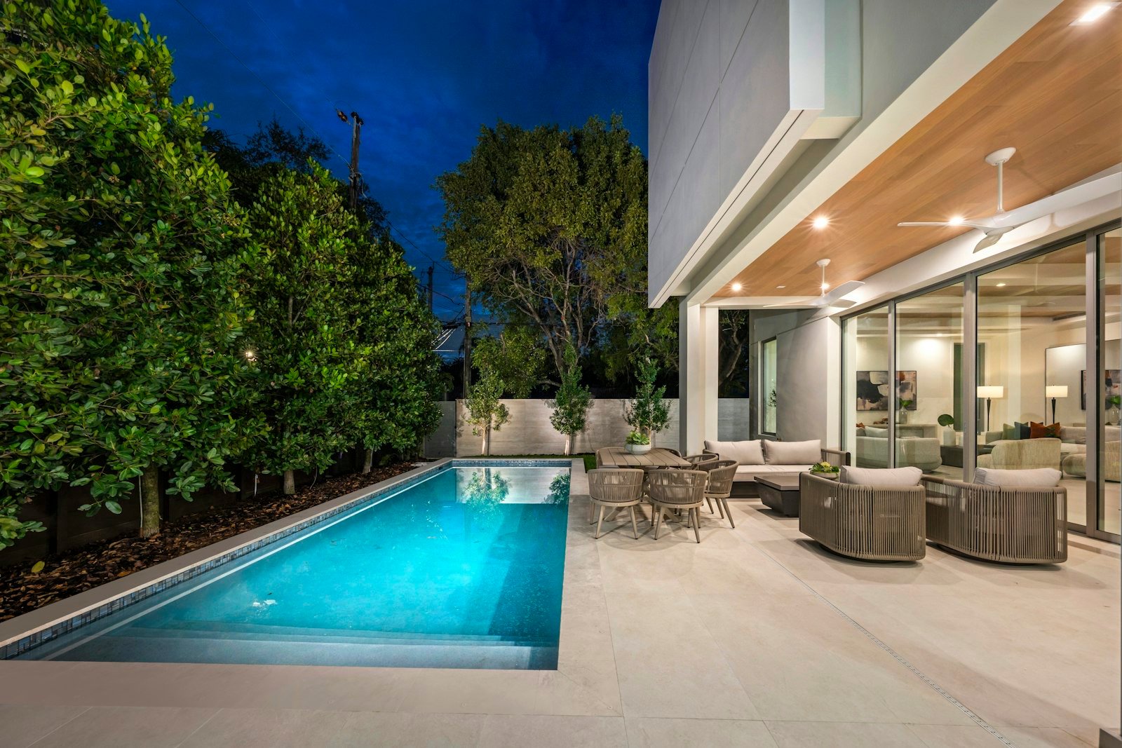 Backyard pool & outdoor living